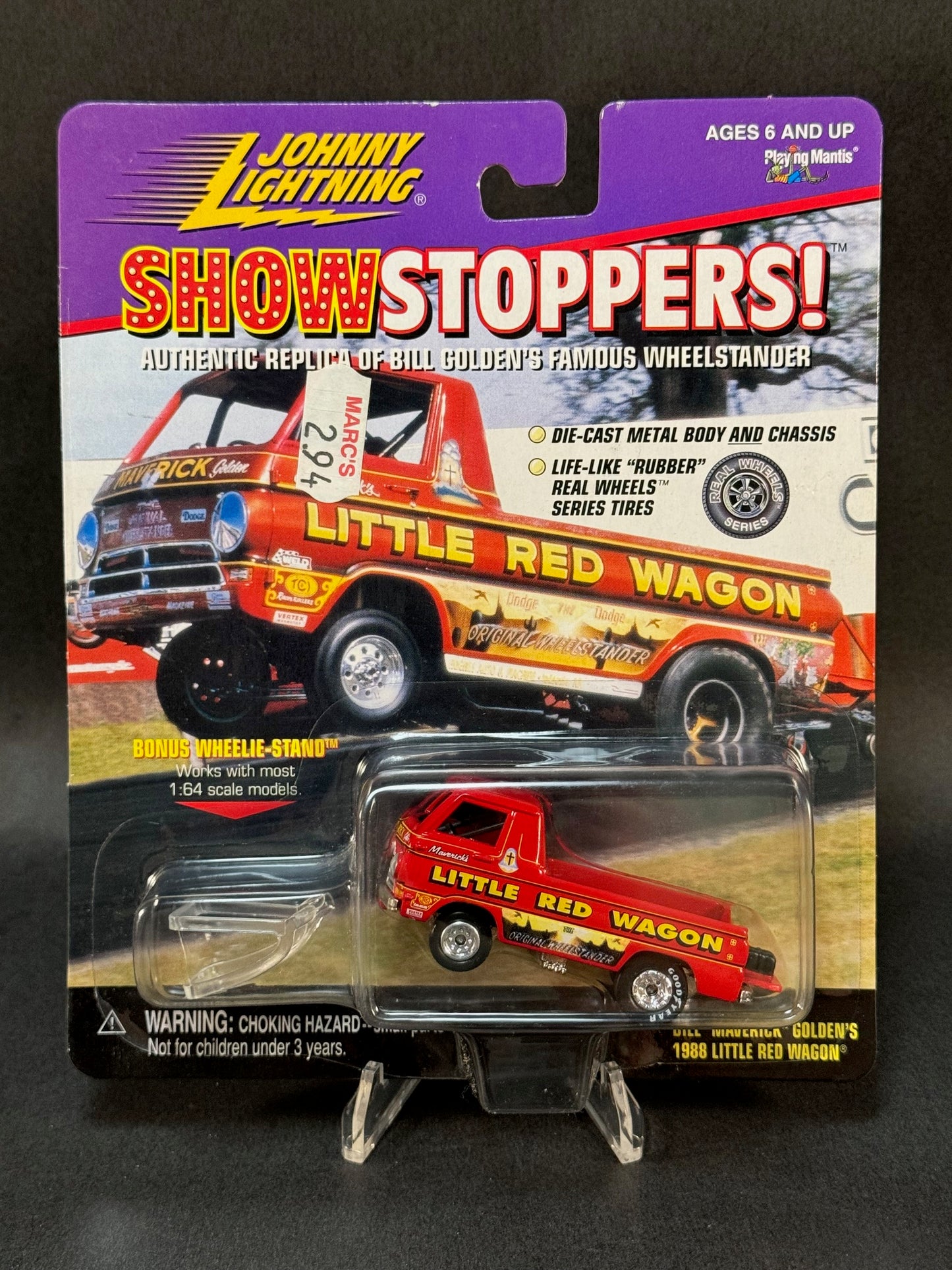 1999 Johnny Lightning Show Stoppers! 1988 Little Red Wagon, Red