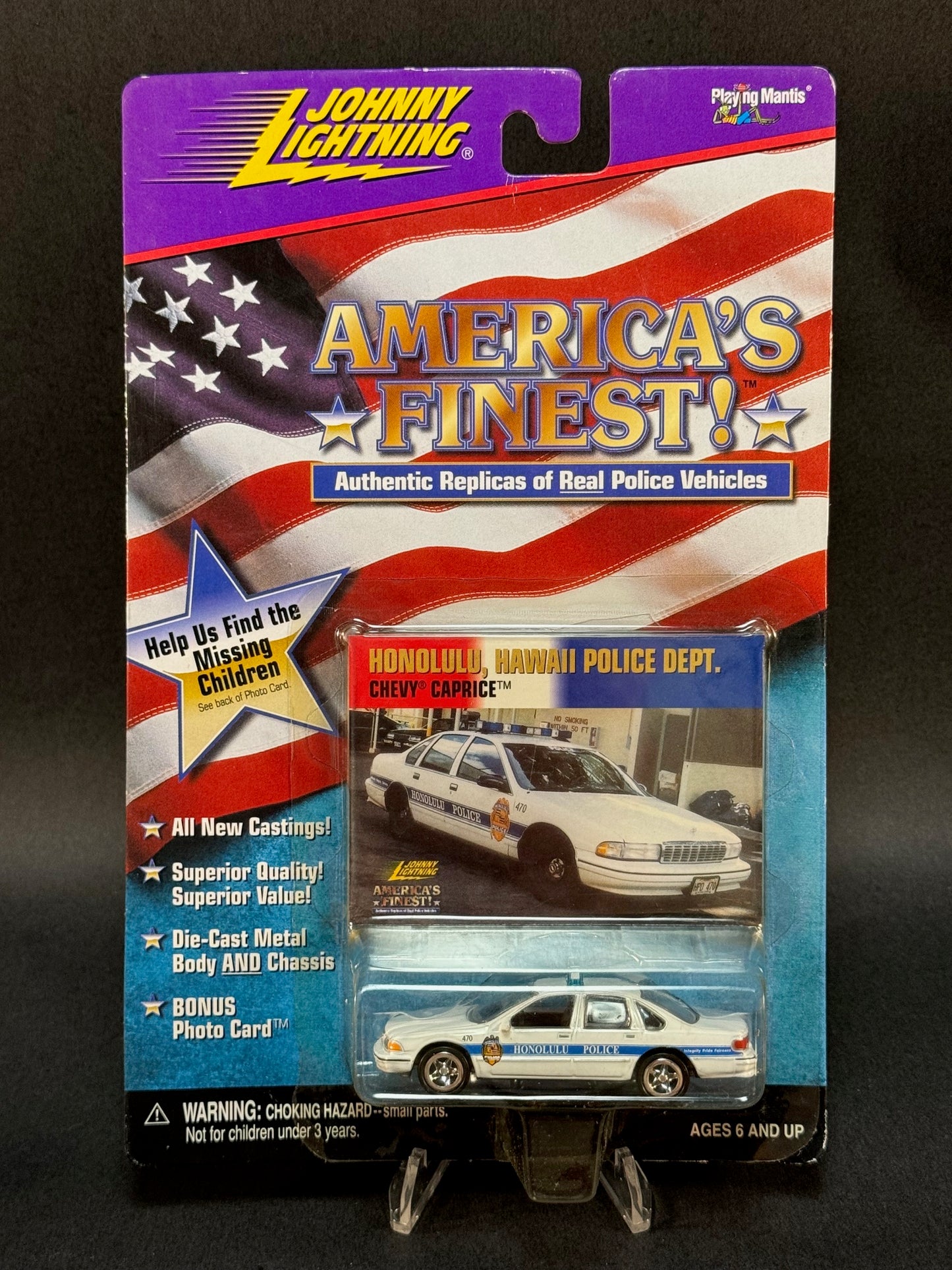 1999 Johnny Lightning America's Finest! Honolulu, Hawaii Police Dept. Peter Kema