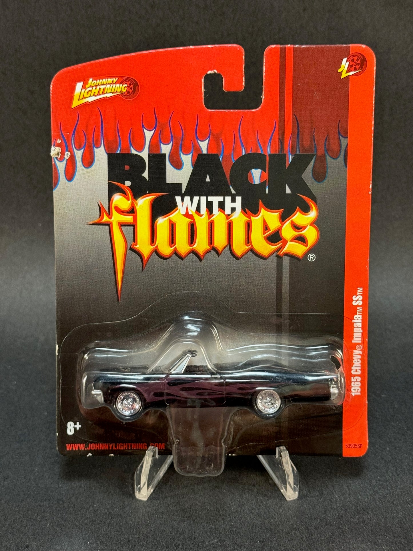 2010 Johnny Lightning Black With Flames 1965 Chevy Impala SS