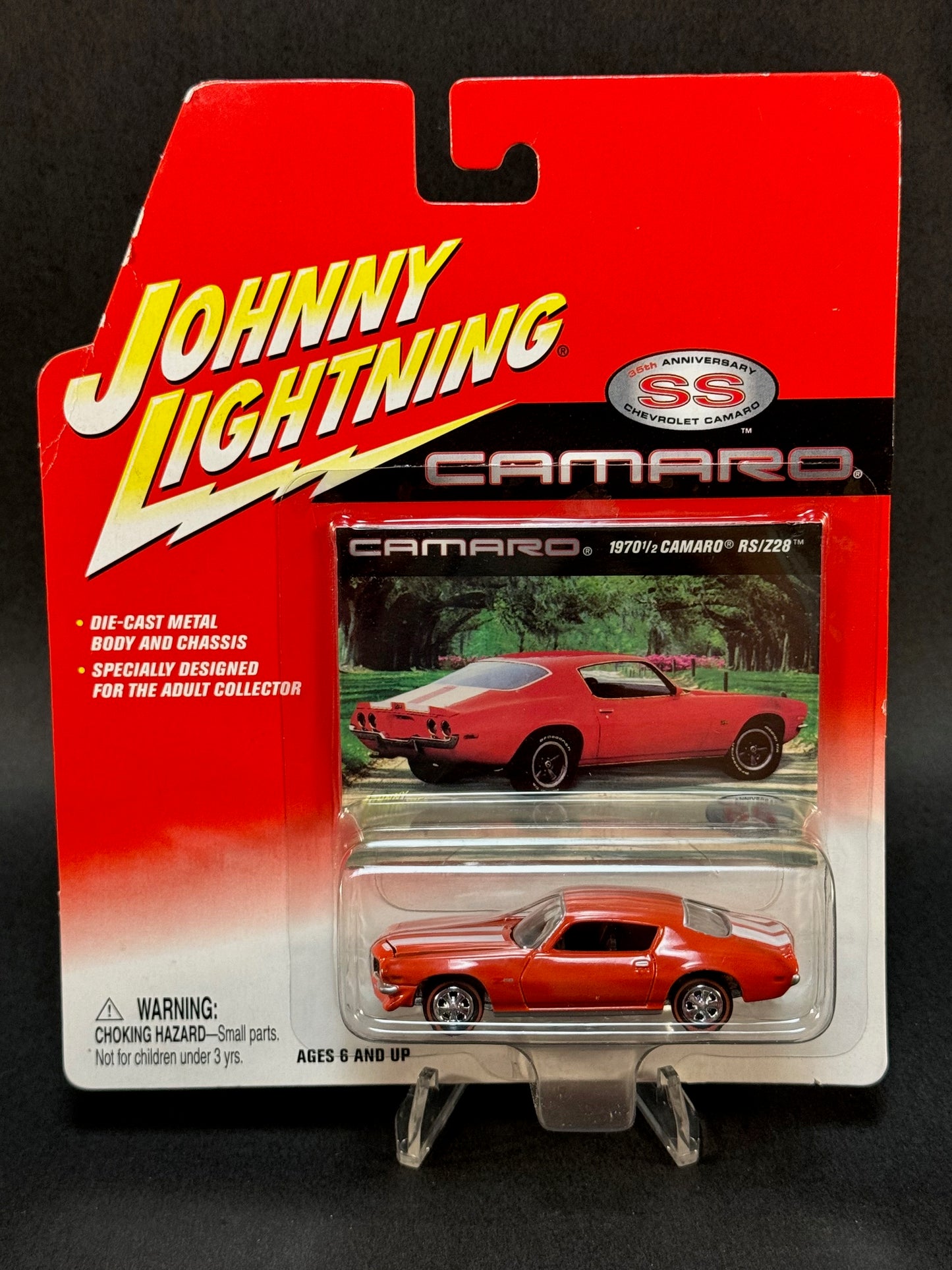 2002 Johnny Lightning 35th Anniversary Camaro SS 1970 1/2 Camaro RS/Z28, Orange