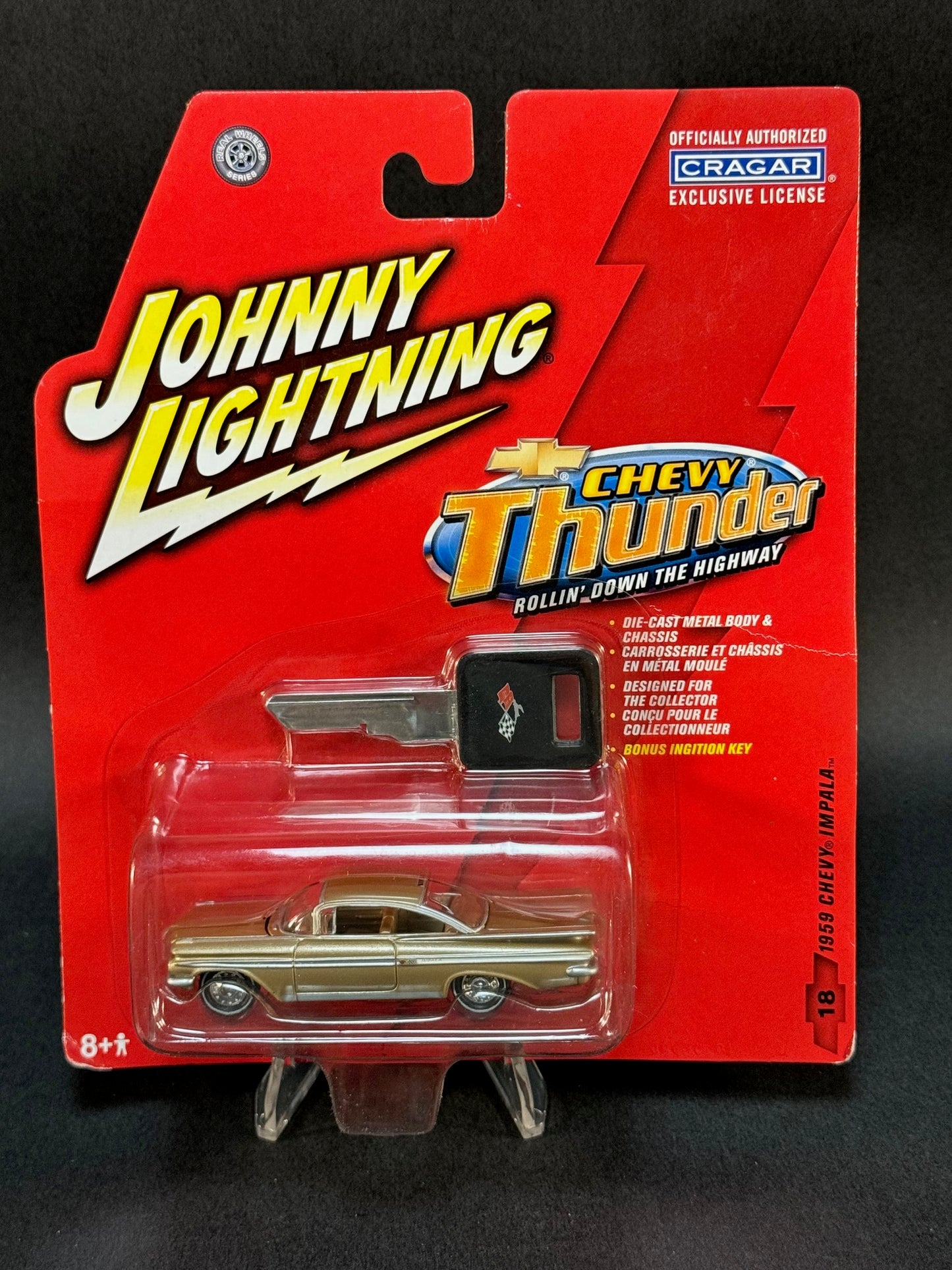 2005 Johnny Lightning Chevy Thunder #18 1959 Chevy Impala, Gold