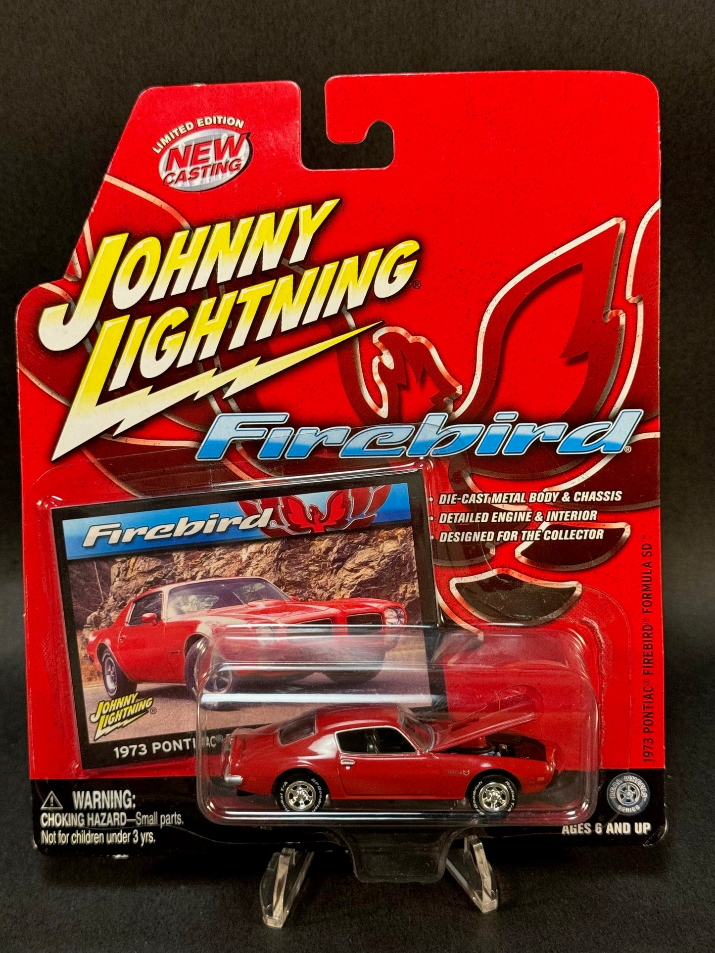 2004 Johnny Lightning Firebird Series 1973 Pontiac Firebird Formula SD, Red