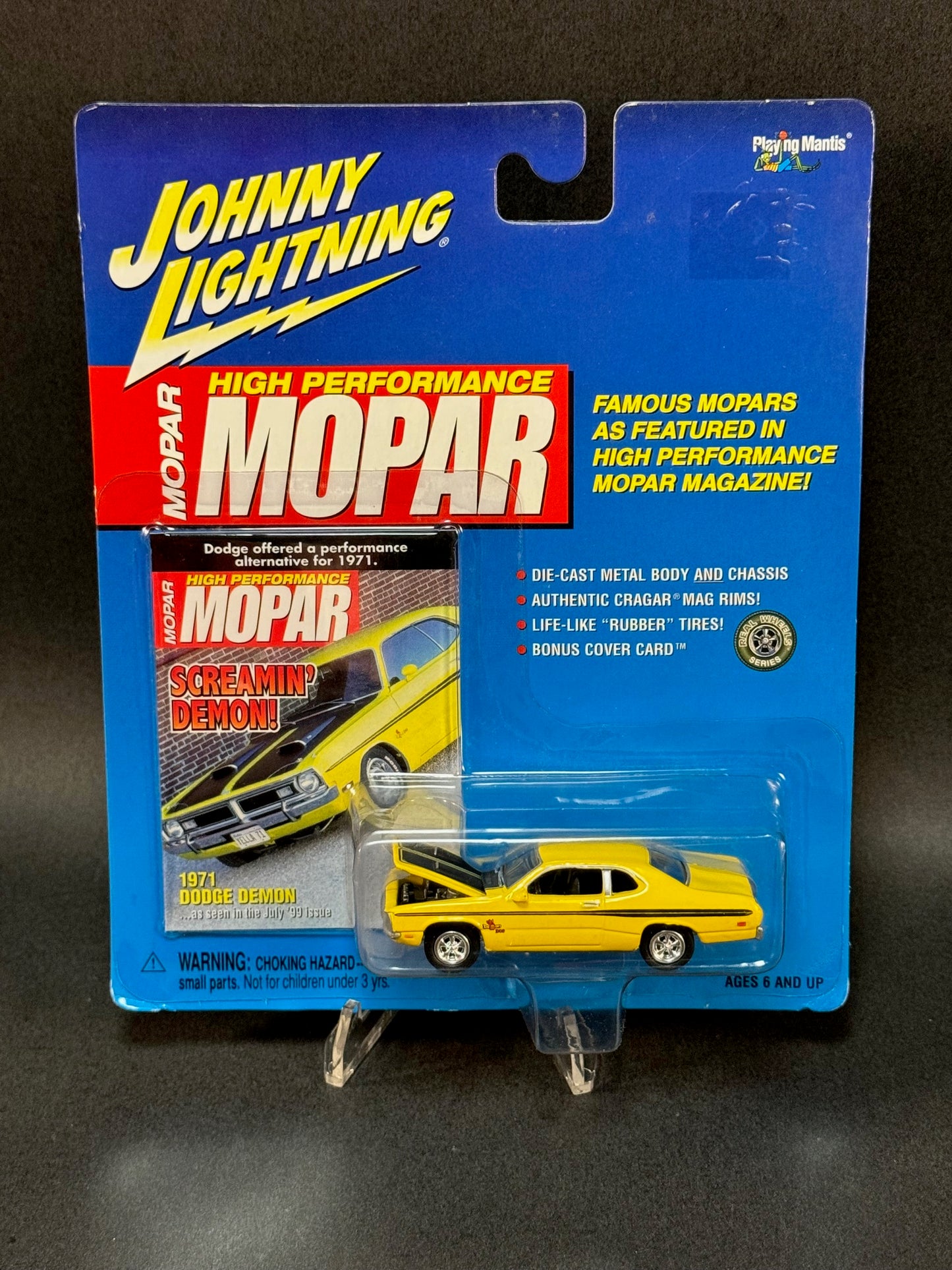 2000 Johnny Lightning High Performance Mopar 1971 Dodge Demon, Yellow