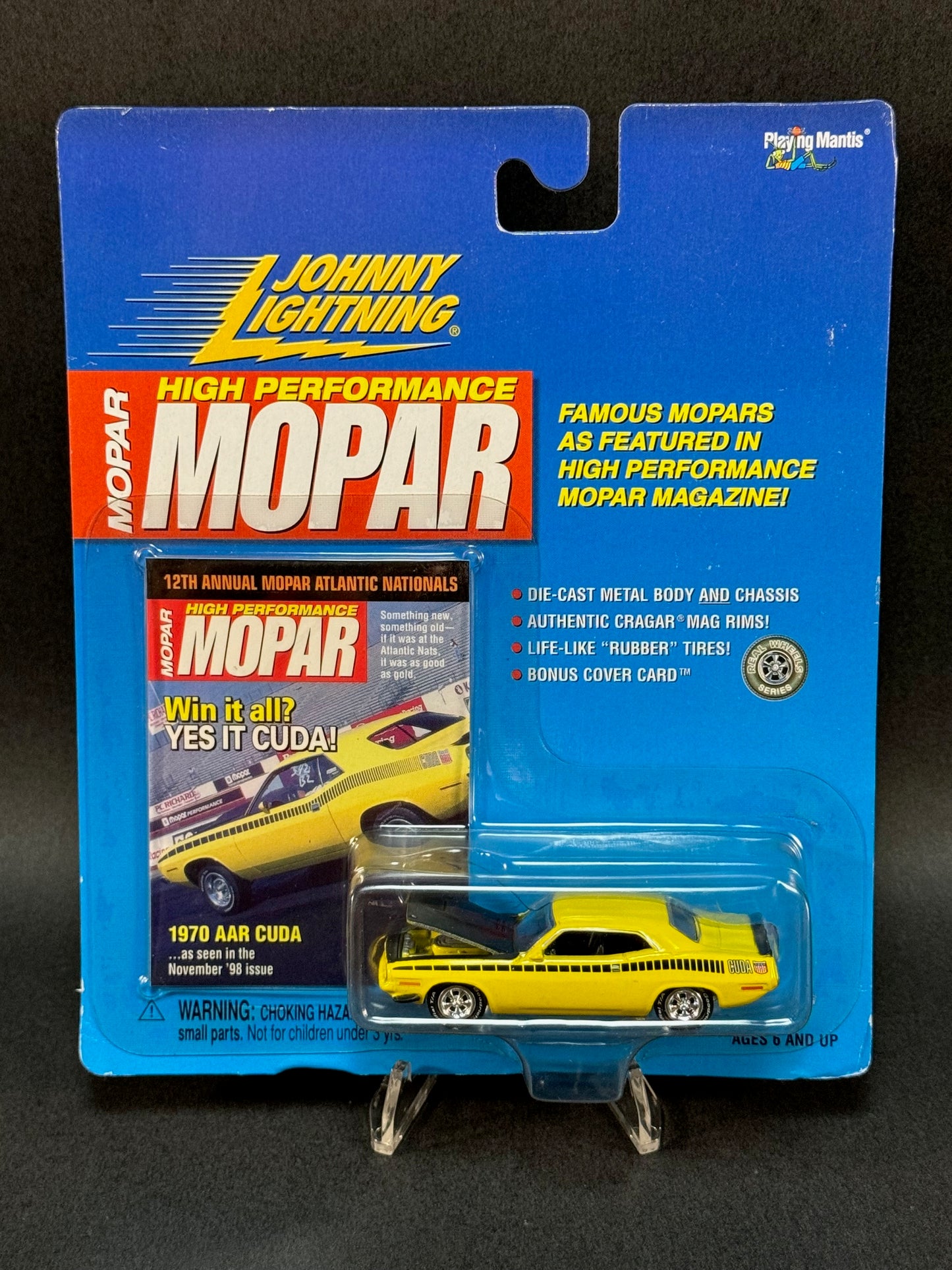 2000 Johnny Lightning High Performance Mopar 1970 AAR Cuda, Yellow