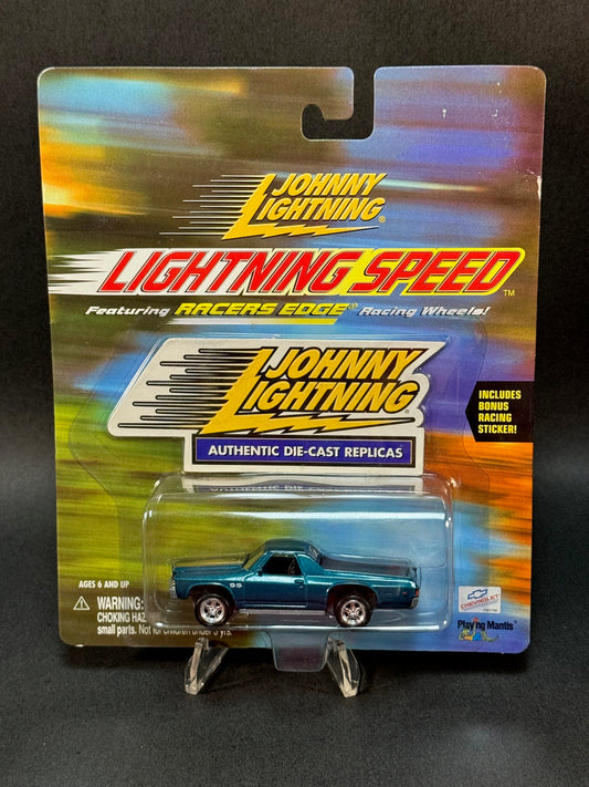 2000 Johnny Lightning Lightning Speed 1971 Chevy El Camino, Blue