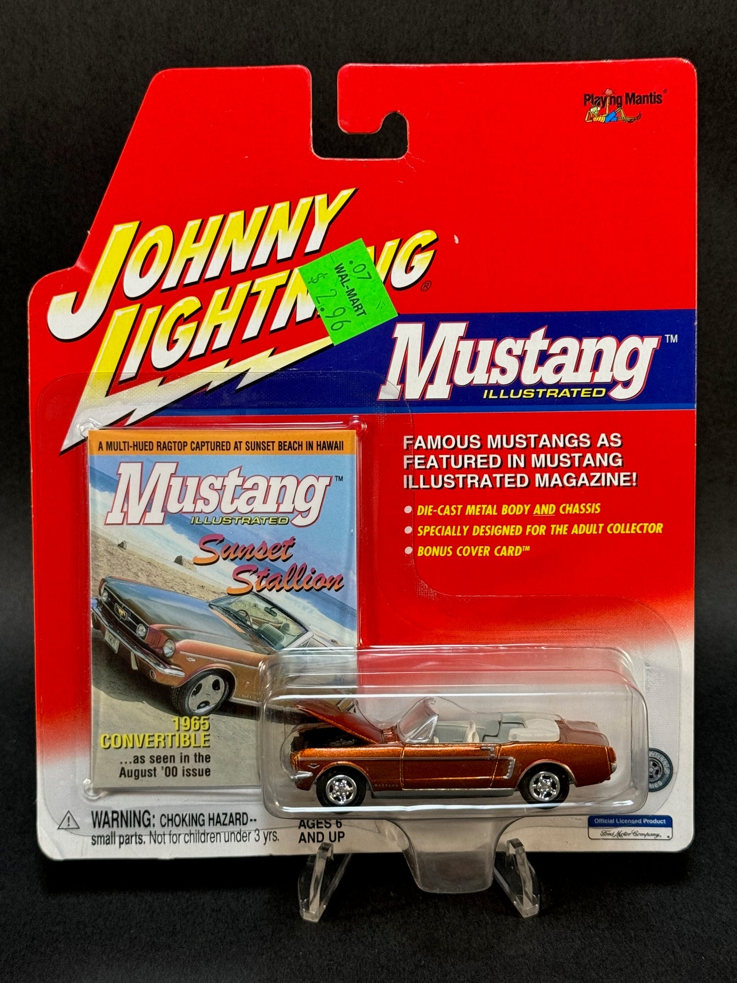 2001 Johnny Lightning Mustang Illustrated 1965 Convertible, Copper