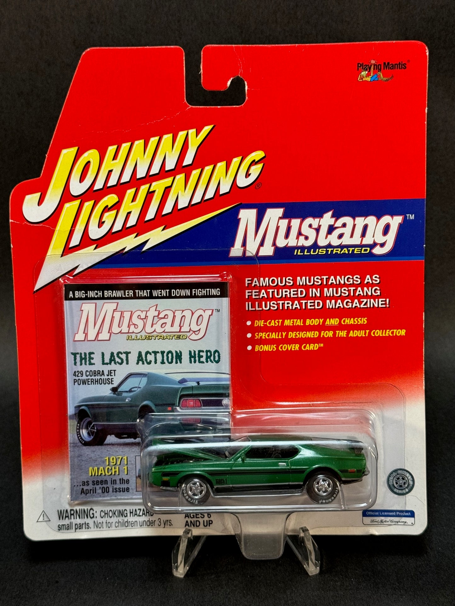 2001 Johnny Lightning Mustang Illustrated 1971 Mach 1, Green