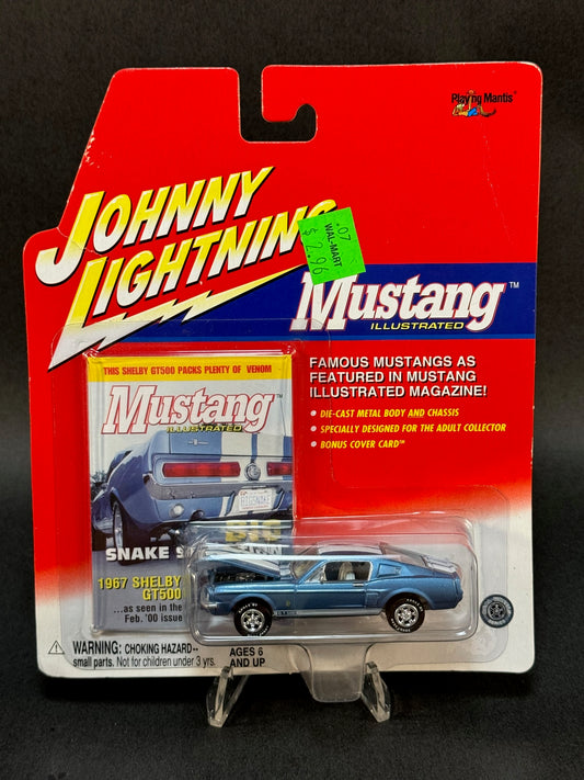 2001 Johnny Lightning Mustang Illustrated 1967 Shelby GT500, Blue