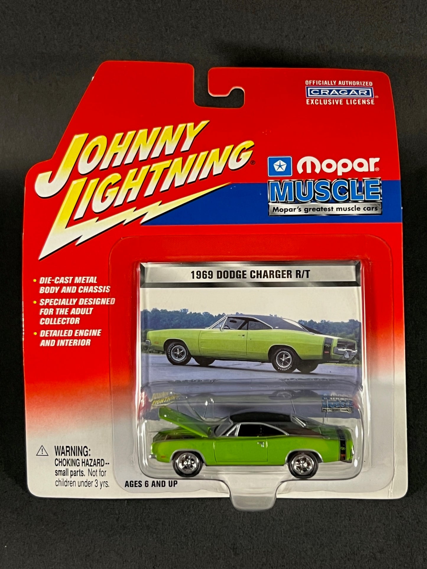 2002 Johnny Lightning Mopar Muscle 1970 Dodge Charger R/T, Green