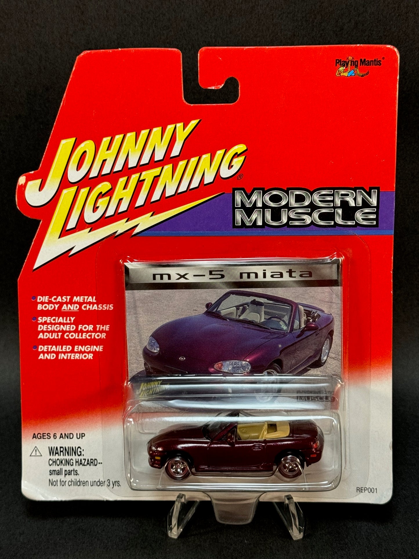 2000 Johnny Lightning Modern Muscle MX-5 Miata, Maroon