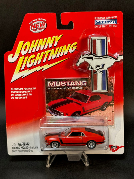 2002 Johnny Lightning Mustang Series #23 1970 Ford Boss 302 Mustang, Red