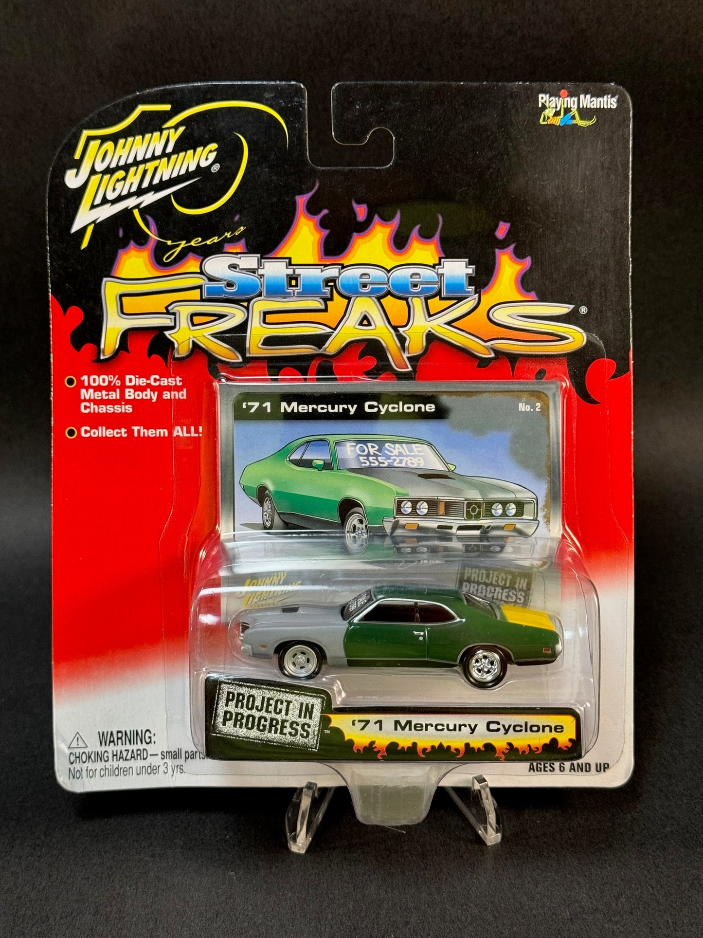 2004 Johnny Lightning Street Freaks Project In Progress #2 ‘71 Mercury Cyclone, Green