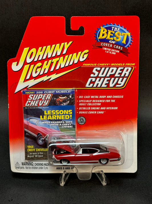 2002 Johnny Lightning Super Chevy 1968 Chevy Chevelle, Red