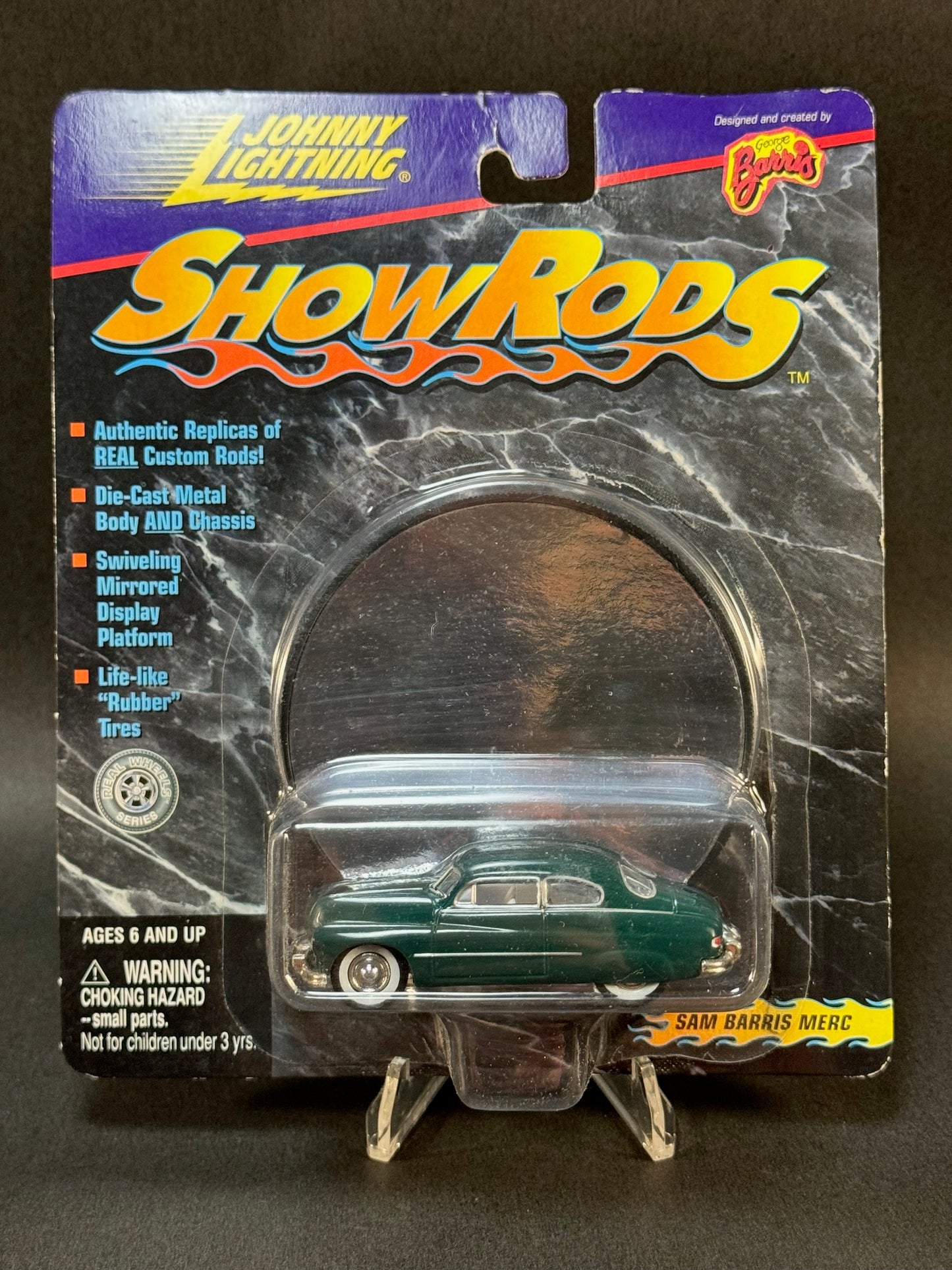 1999 Johnny Lightning Show Rods Sam Barris Merc, Green