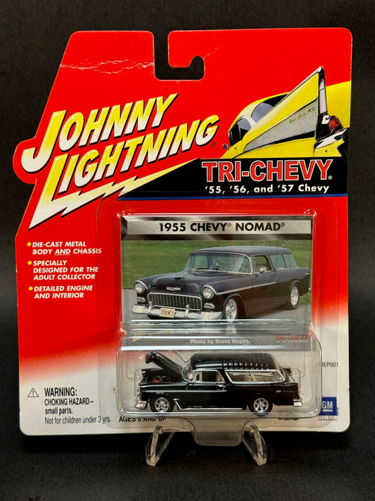 2001 Johnny Lightning Tri-Chevy Series 1955 Chevy Nomad, Black