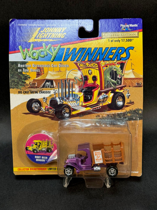 1996 Johnny Lightning Wacky Winners Series 1 Root Beer Wagon, Purple