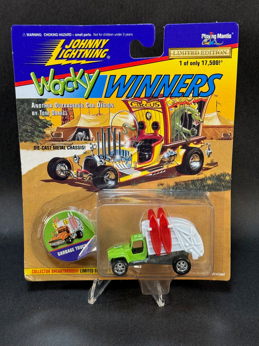 1996 Johnny Lightning Wacky Winners Series 1 Garbage Truck, Green