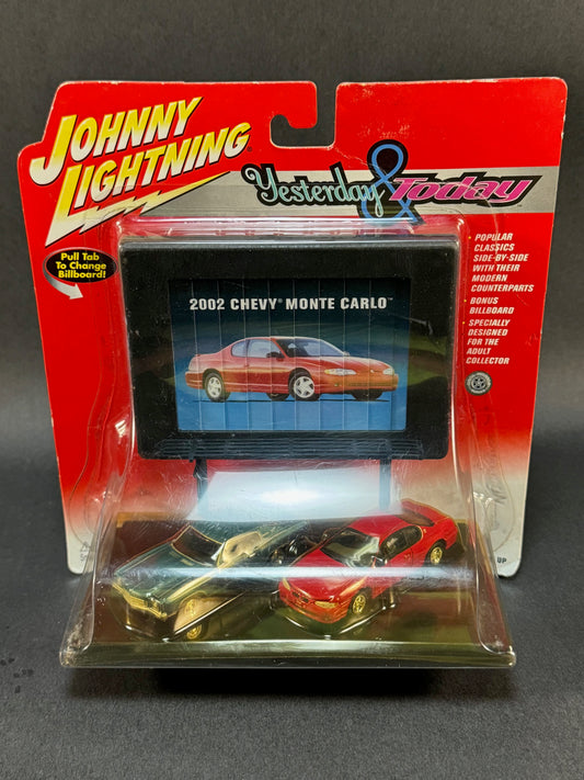 2002 Johnny Lightning Yesterday & Today 1970 and 2002 Chevy Monte Carlo 2 Pack