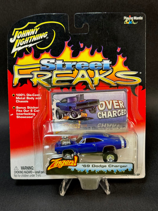 2003 Johnny Lightning Street Freaks Zingers! '69 Dodge Charger, Blue