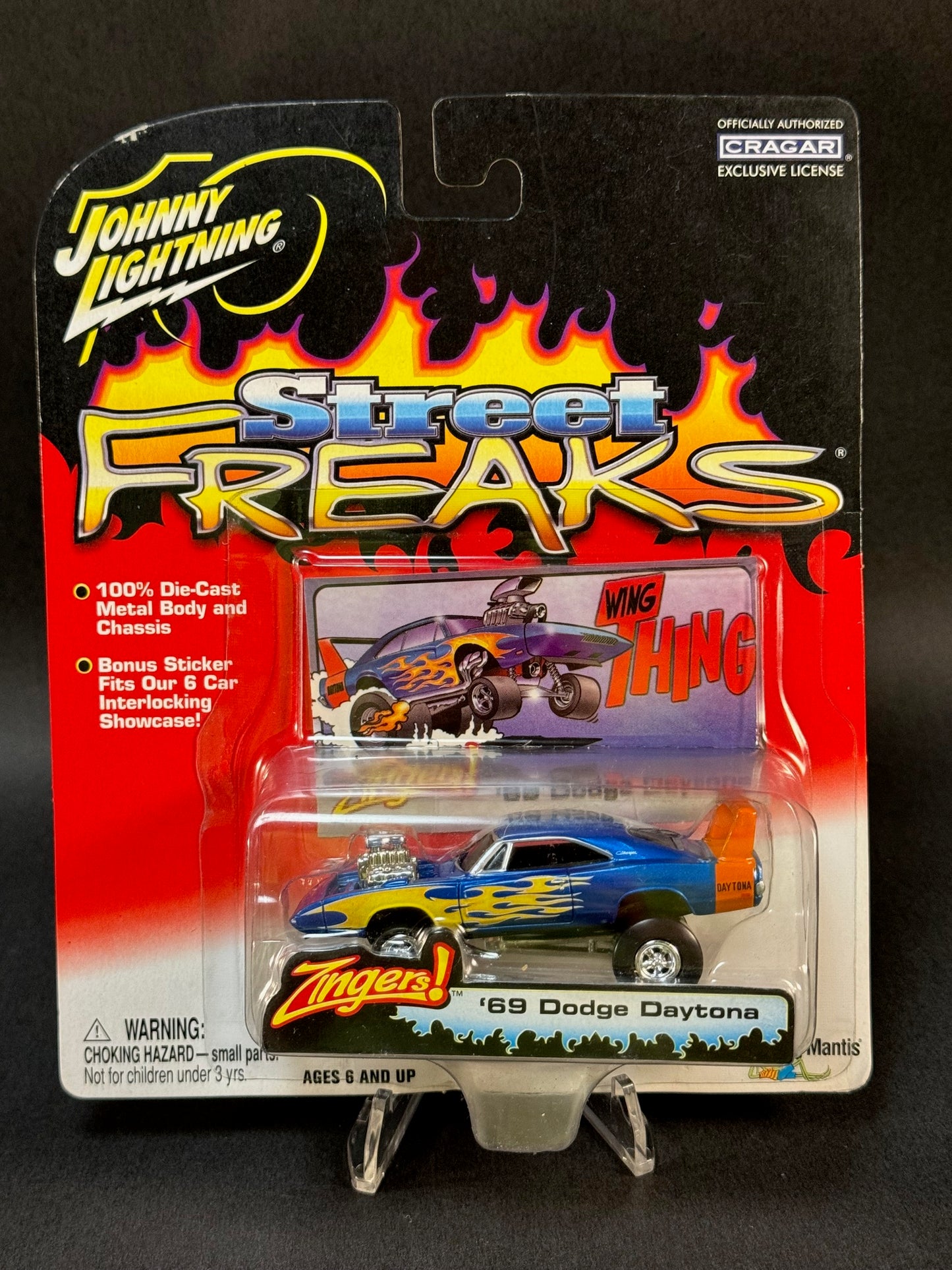 2003 Johnny Lightning Street Freaks Zingers! '69 Dodge Daytona, Blue