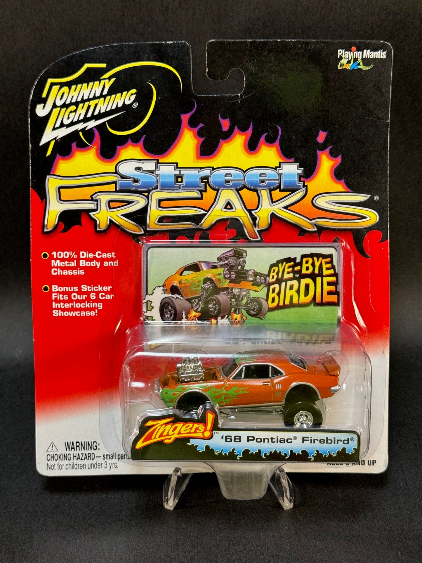 2003 Johnny Lightning Street Freaks Zingers! '68 Pontiac Firebird, Orange