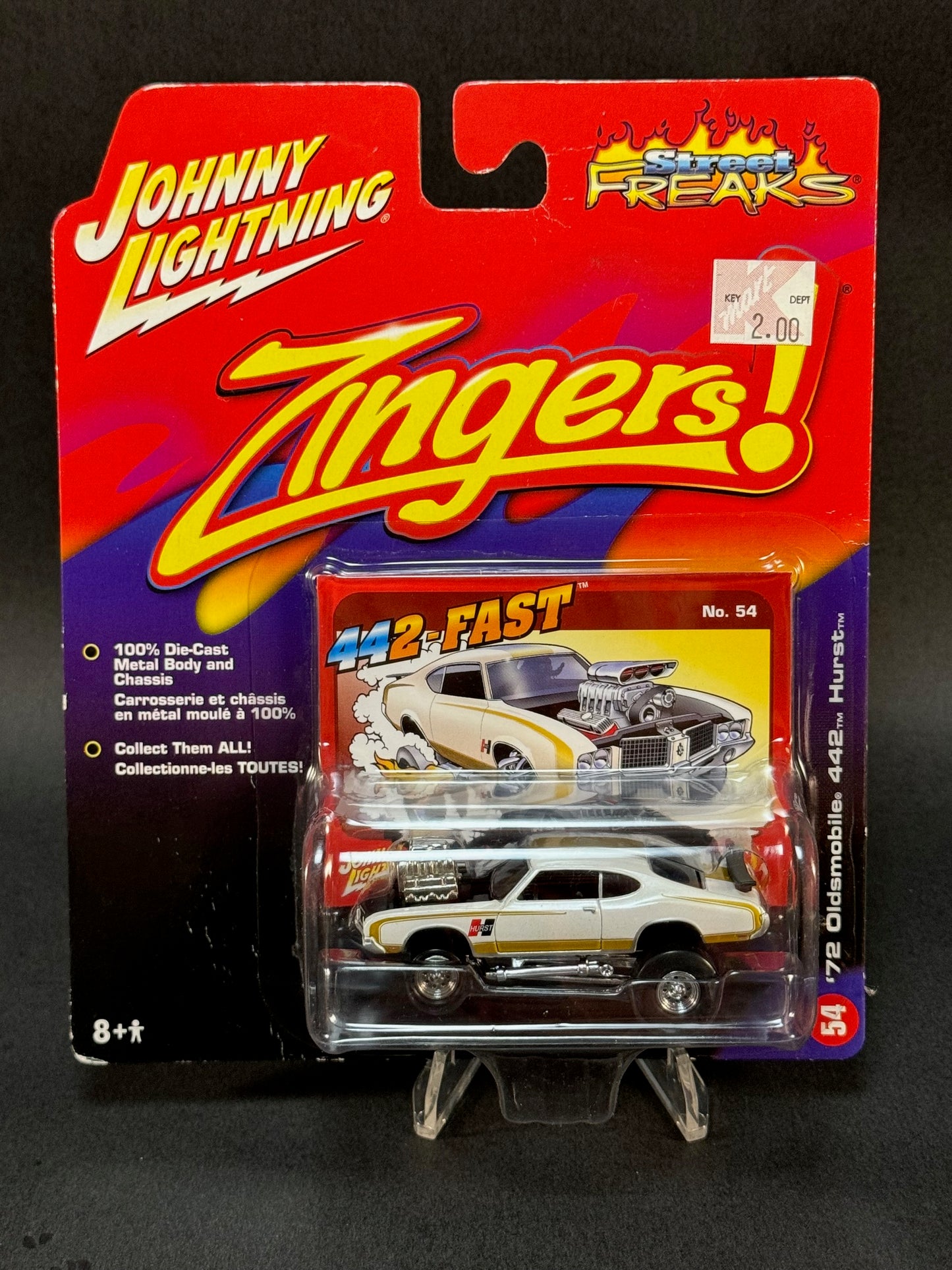 2005 Johnny Lightning Street Freaks Zingers! #54 '72 Oldsmobile 442 Hurst, White