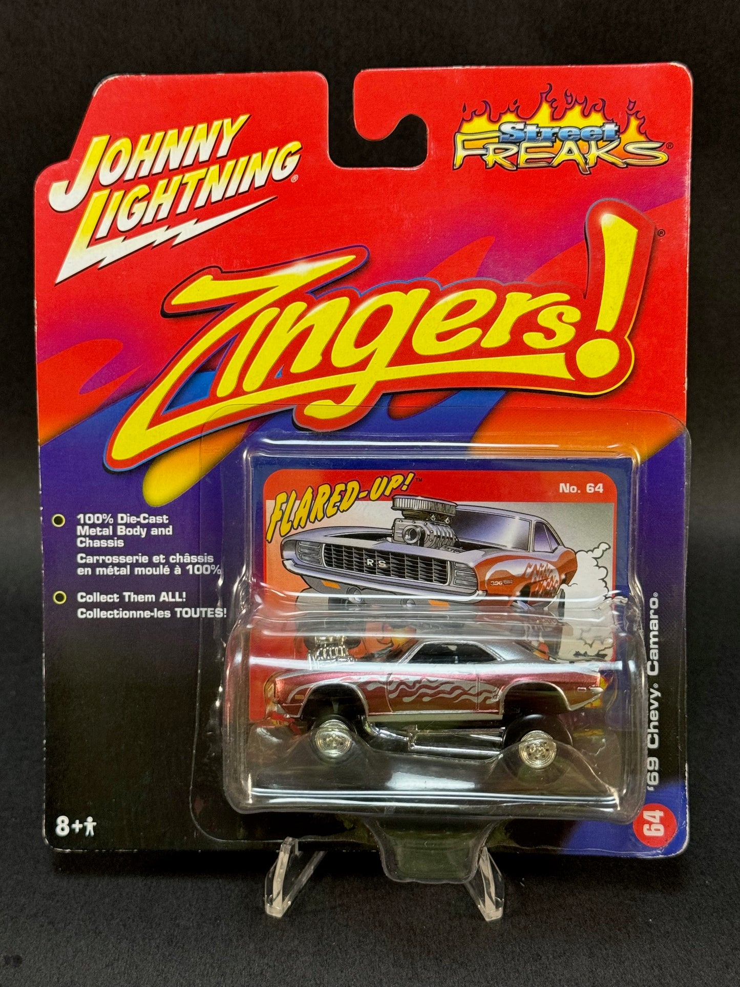 2005 Johnny Lightning Street Freaks Zingers! #64 '69 Chevy Camaro, Silver