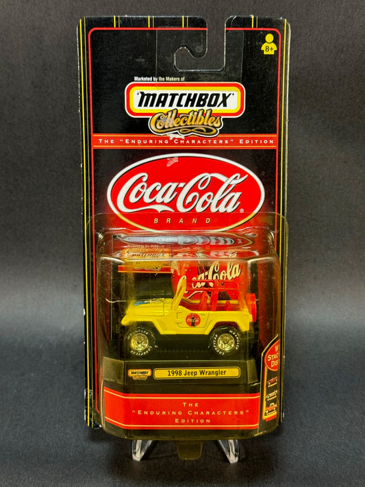 1999 Matchbox Collectibles Coca-Cola 1998 Jeep Wrangler, White