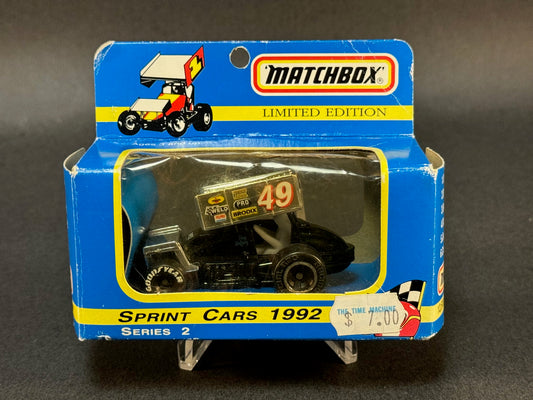 1992 Matchbox Limited Edition Sprint Cars Doug Wolfgang #49, Black