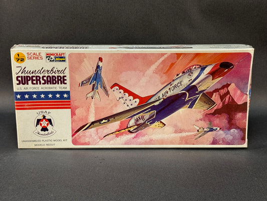 MiniCraft Hasegawa Model Kit 121 1:72 Scale Thunderbird Super Sabre