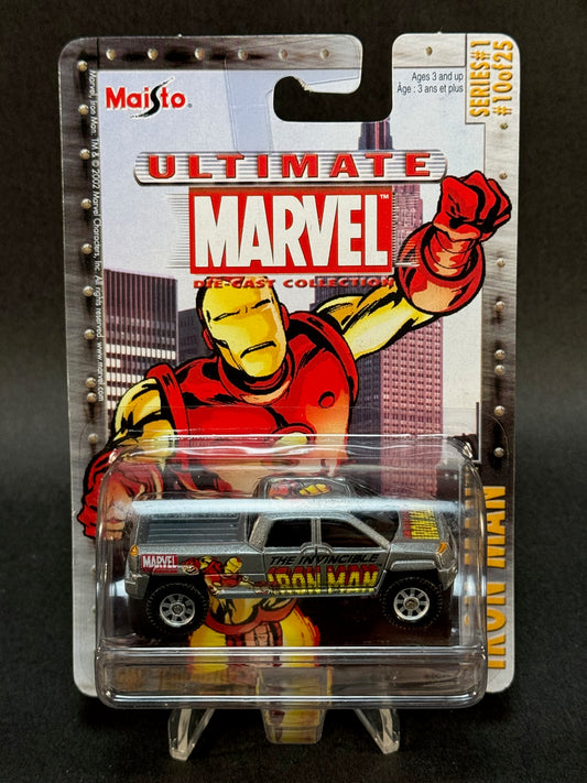 2002 Maisto Ultimate Marvel Collection Iron Man #10 GMC Terradyne, Silver