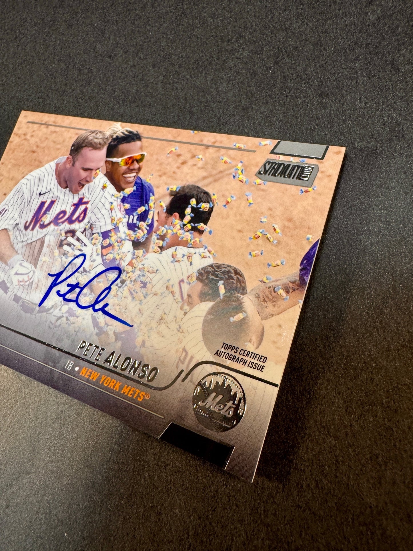 2022 Topps Stadium Club Autograph Pete Alonso New York Mets