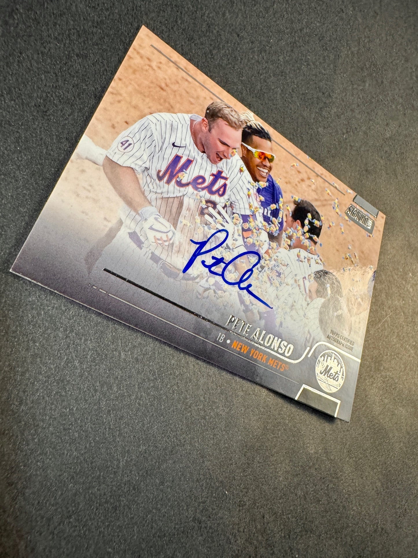 2022 Topps Stadium Club Autograph Pete Alonso New York Mets
