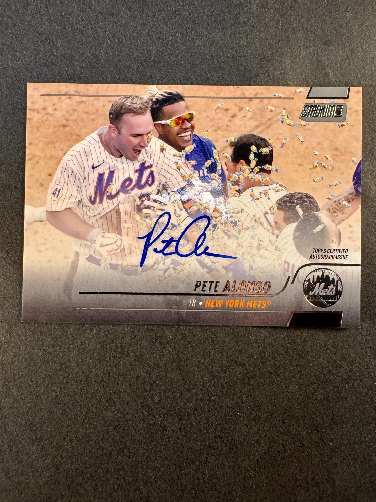 2022 Topps Stadium Club Autograph Pete Alonso New York Mets