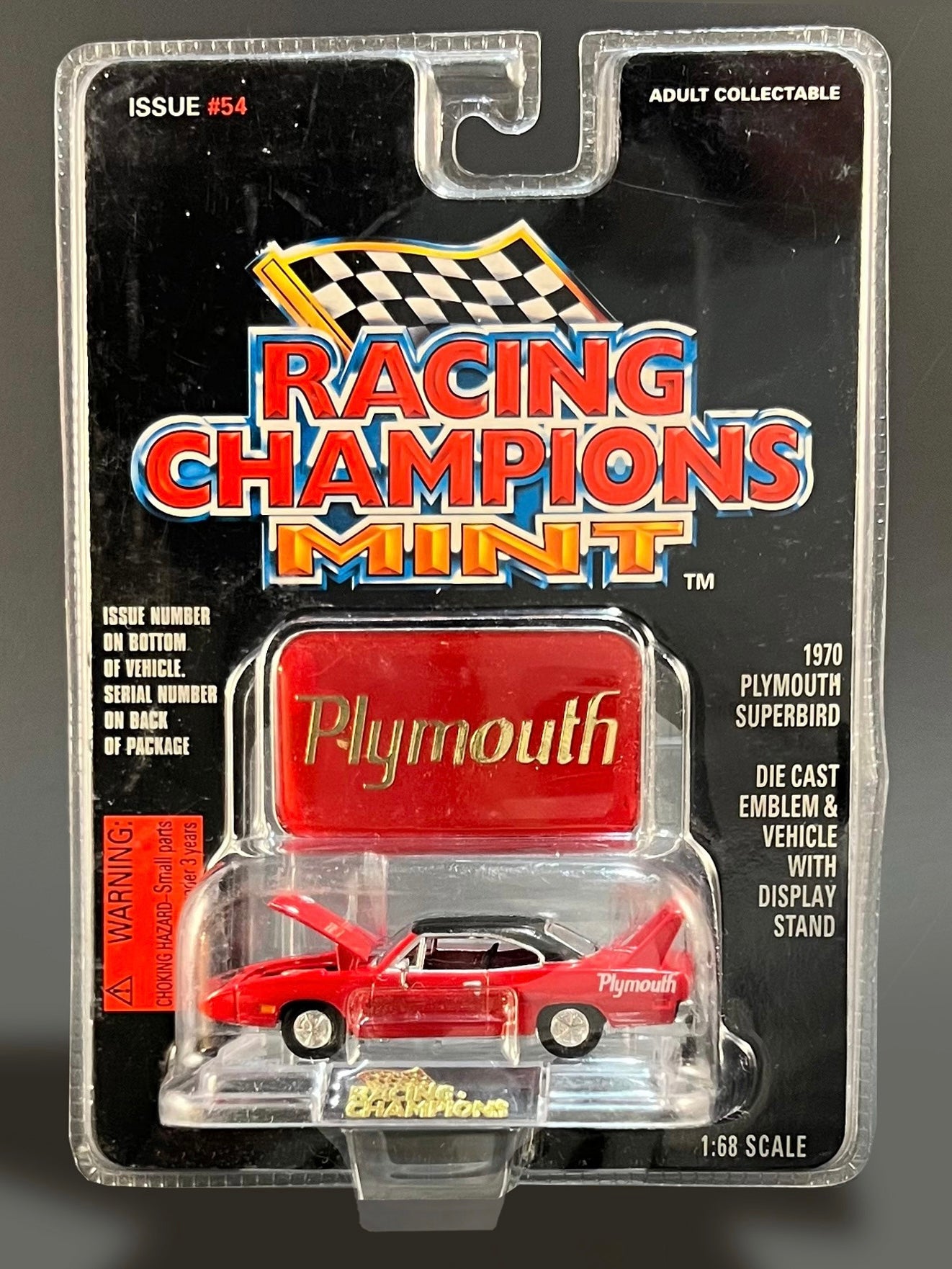 Racing Champions MINT Issue #54 1970 Plymouth Superbird