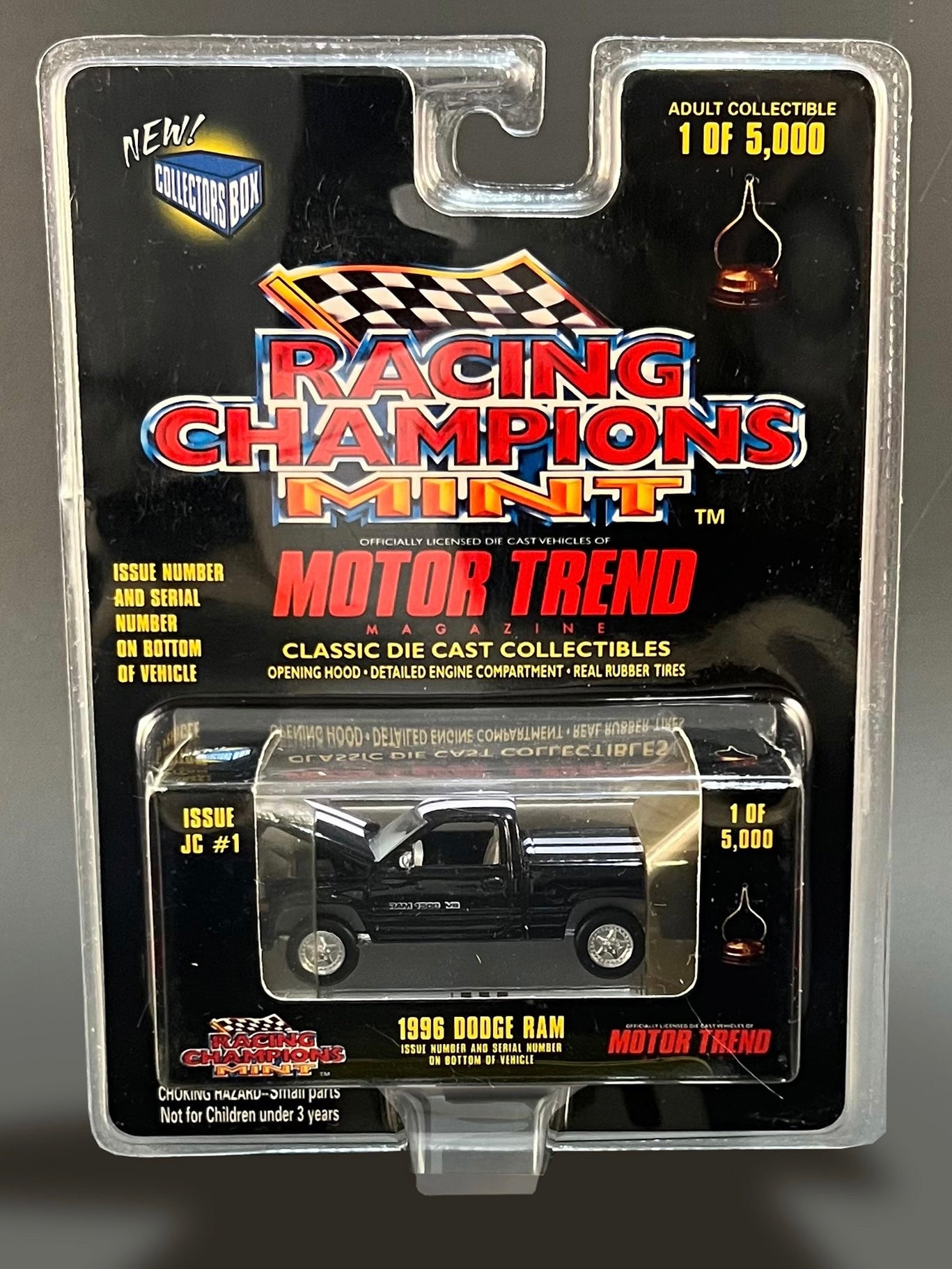 Racing Champions MINT Motor Trend Issue JC #1 1996 Dodge Ram