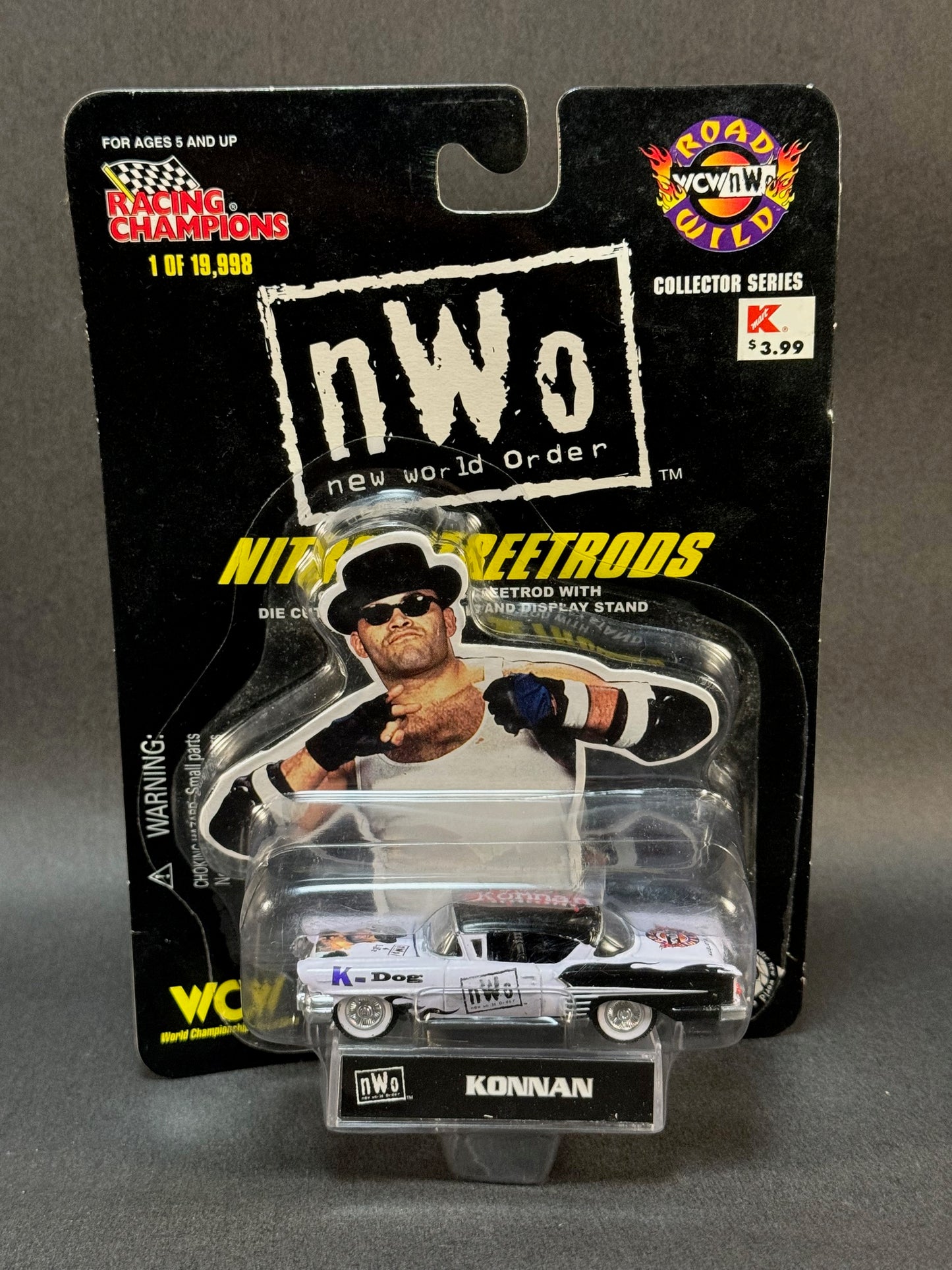 1998 Racing Champions NWO Nitro StreetRods Road Wild Konnan, Black and White