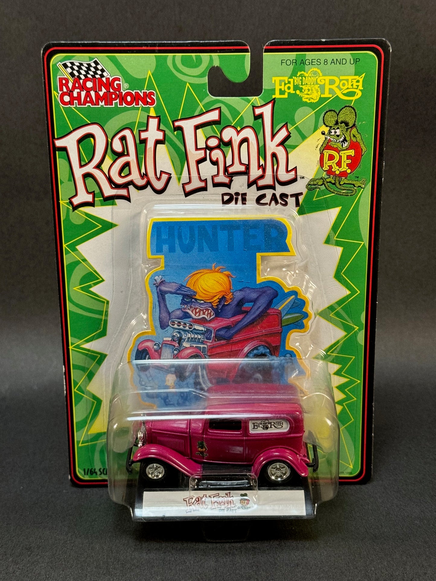 2000 Racing Champions Ed Roth Rat Fink Hunter 1932 Ford Delivery, Purple