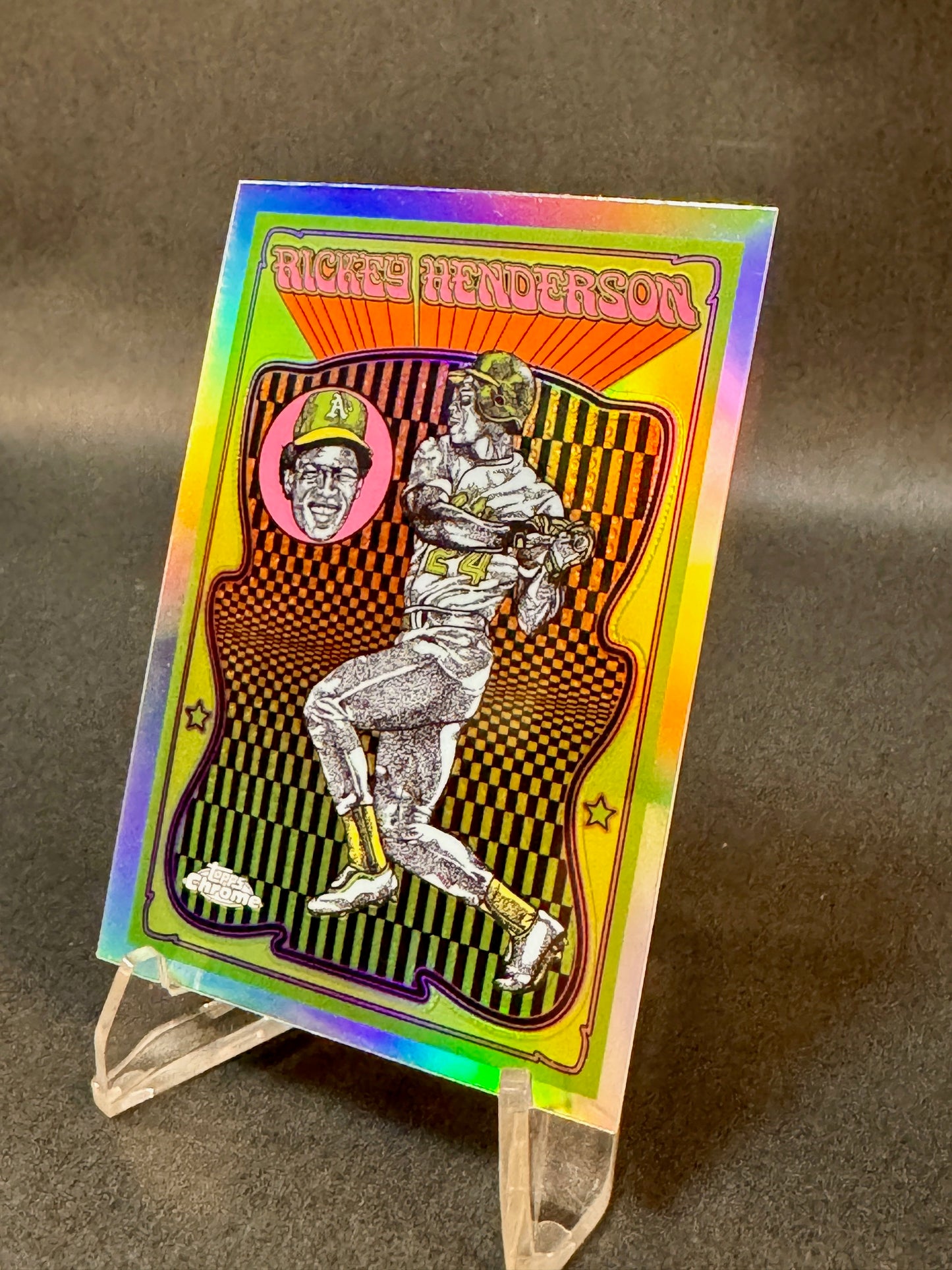 2025 Topps Chrome UV-12 Ultra Violet Rickey Henderson SSP Case Hit