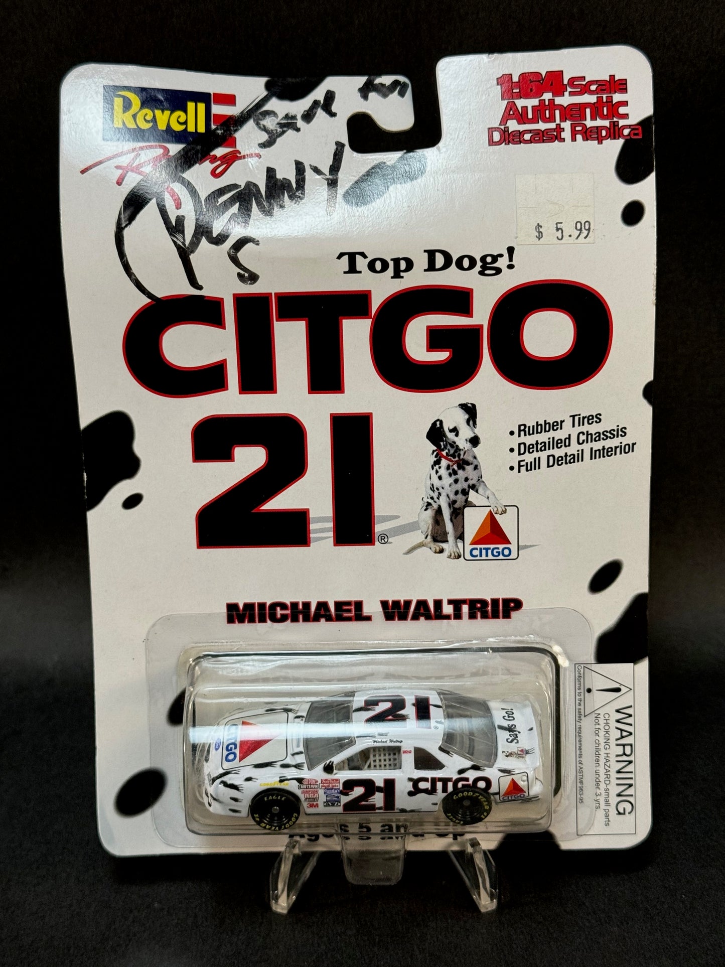 1997 Revell Racing Michael Waltrip Top Dog! Citgo 21, White