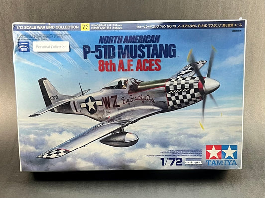 Tamiya Model Kit 60773 1/72 Scale North American P-51D Mustang 8th A.F. Aces