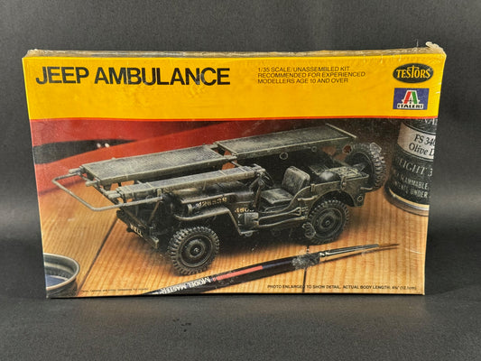 Testors Italeri Model Kit 776 1:35 Scale Jeep Ambulance