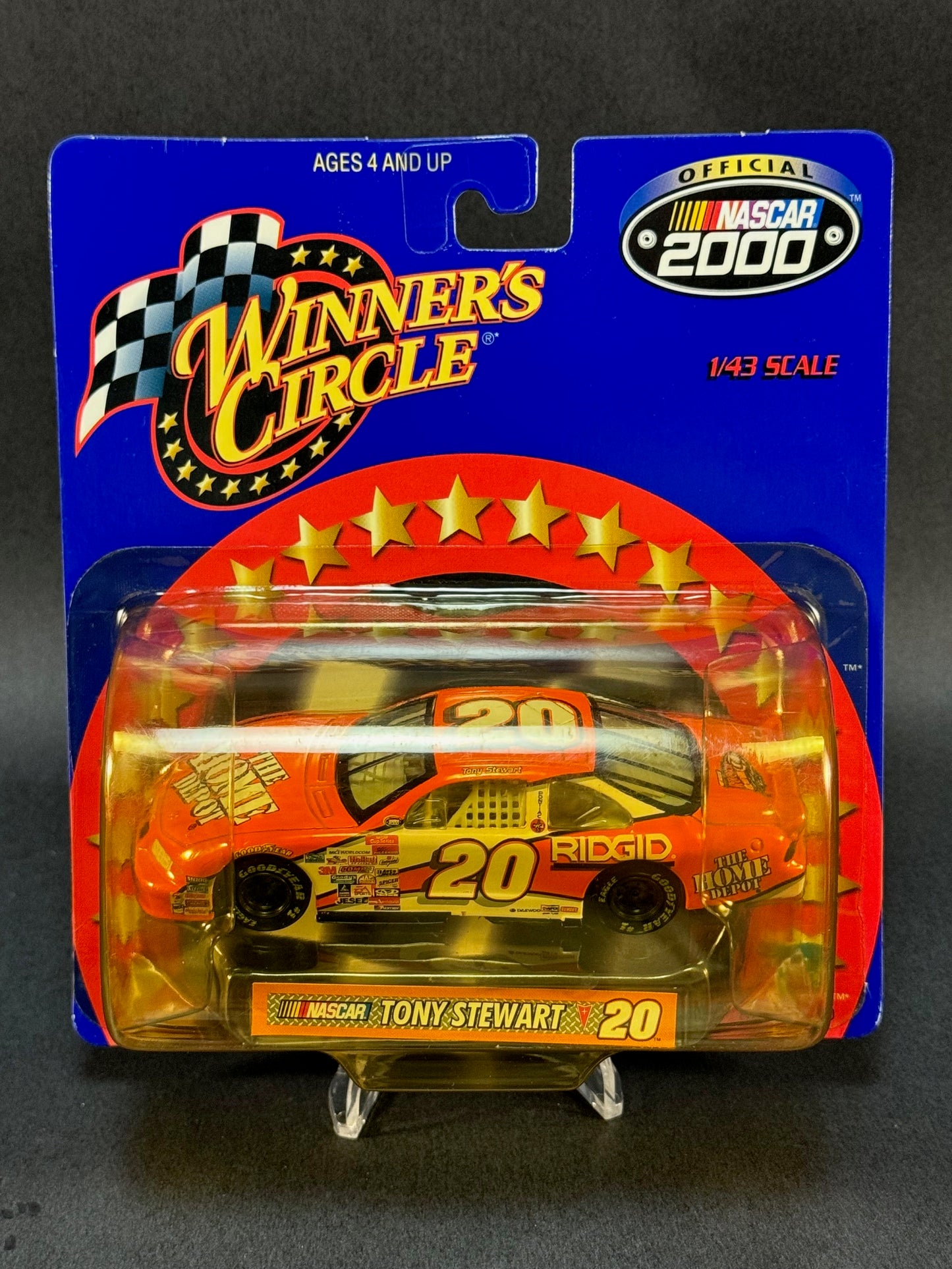 1999 Winner's Circle Official NASCAR 2000 Tony Stewart The Home Depot #20 1/43 Scale