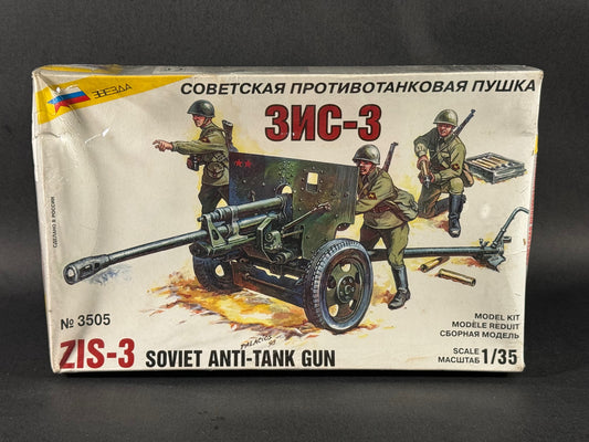 Zvezda Model Kit 3505 1:35 Scale ZIS-3 Soviet Anti-Tank Gun