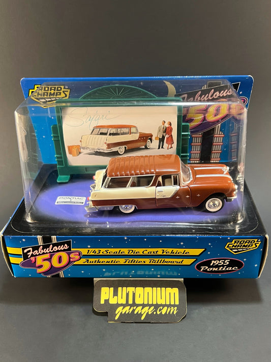 Road Champs Fabulous 50's 1955 Pontiac 1:43 Scale Brown