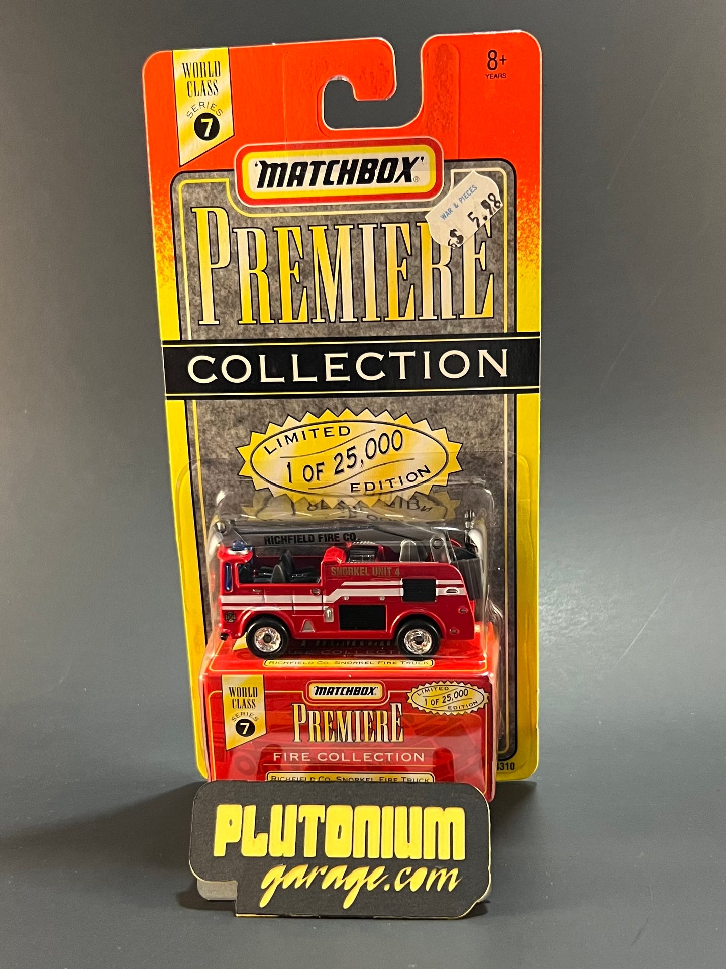 Matchbox Premiere Fire Collection World Class Series 7 Richfield Co. Snorkel Fire Truck